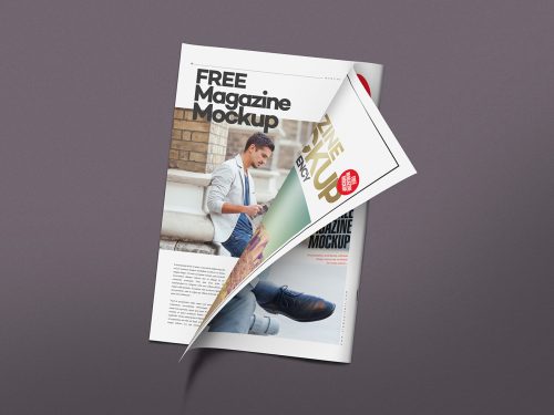 Free Magazine Mockup 01