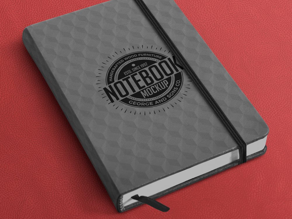 Free Notebook Mockup PSD