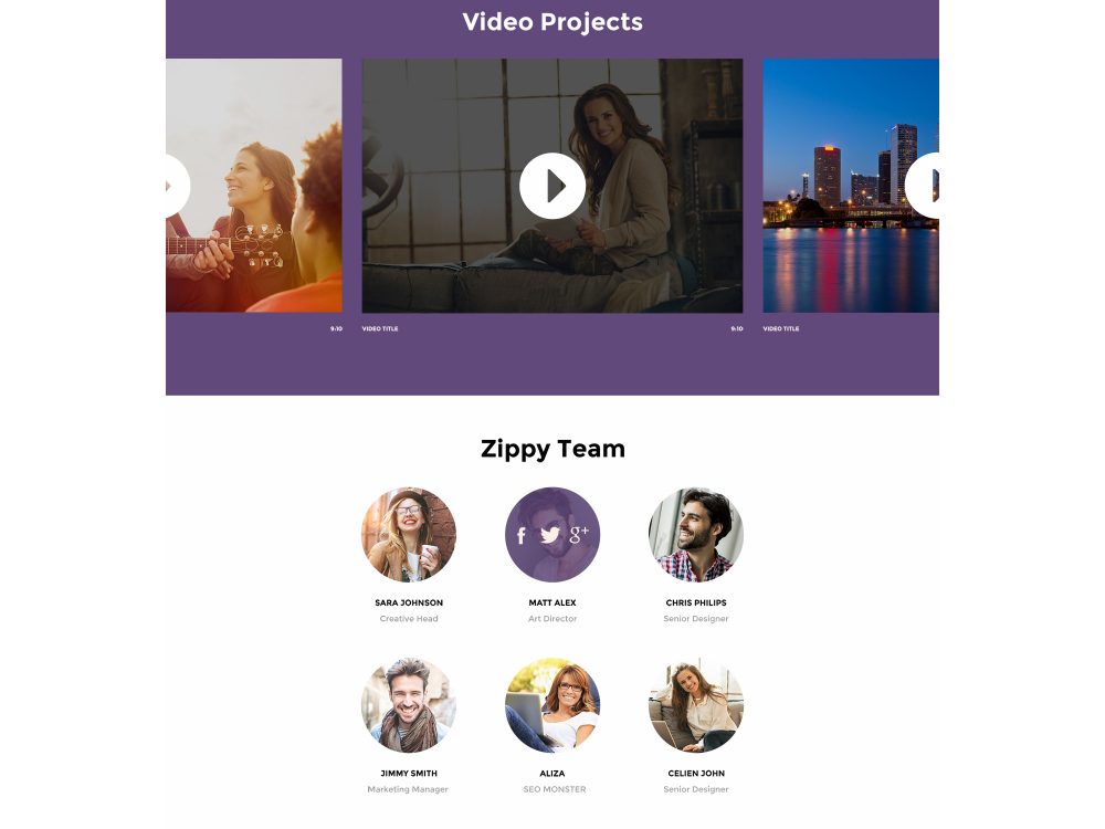 Free One Page Website Template