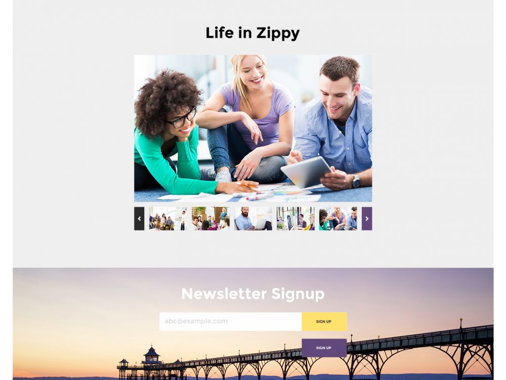 Free One Page Website Template
