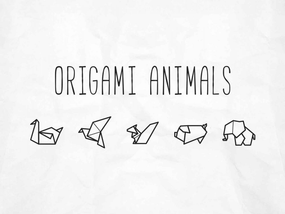 Free Origami Animal Vector Icons