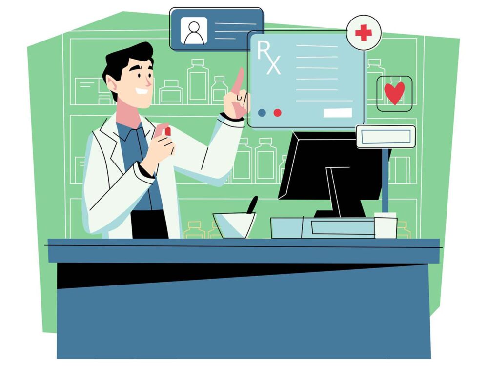 Free Pharmacist Vector Illustration