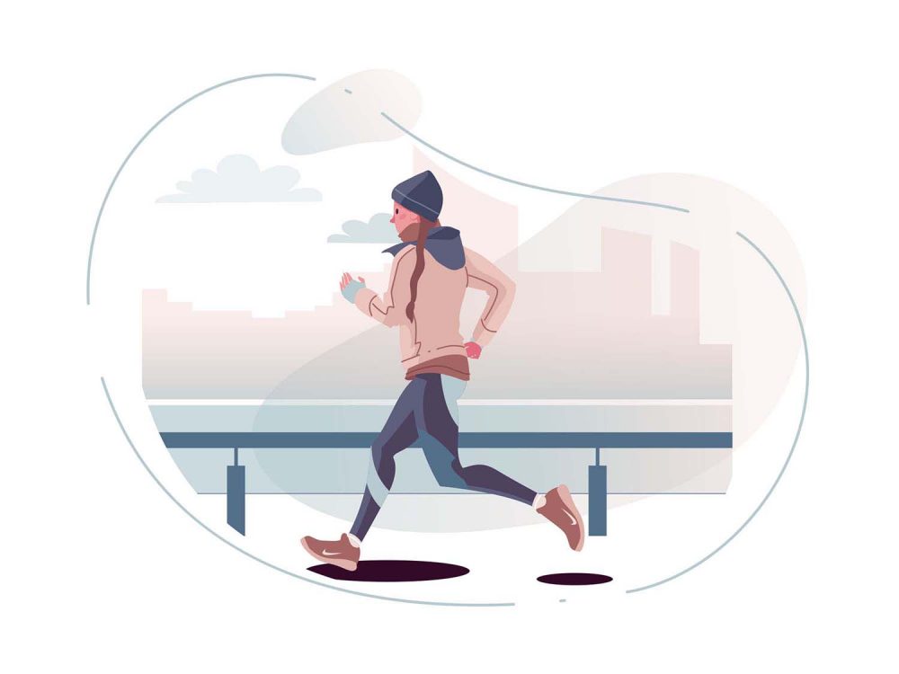 Free Runner Vector Illustration
