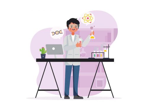 Free Scientist Vector Illustration