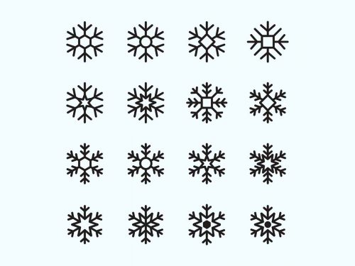 Free Snowflake Vector Icons
