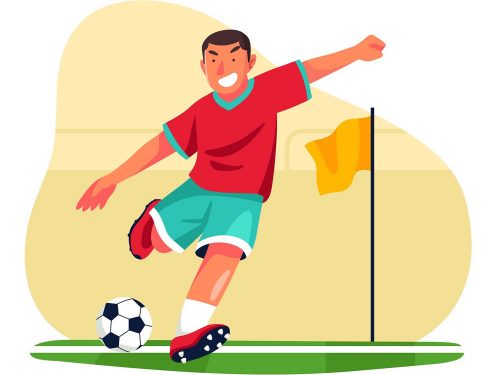 Free Soccer Player Illustration