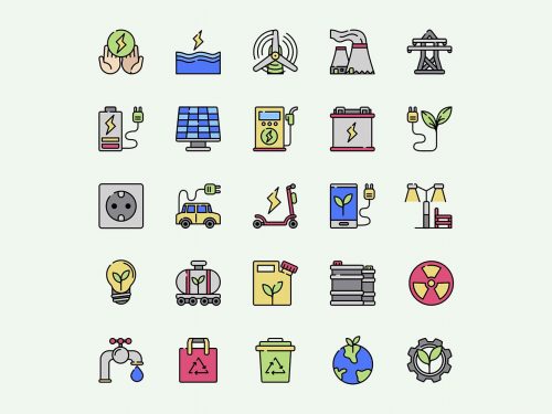 Free Sustainable Energy Vector Icons