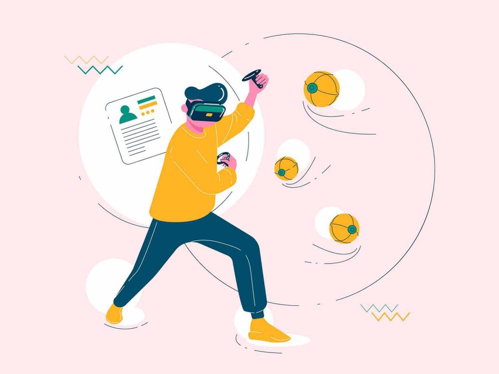 Free Virtual Reality Games Illustration