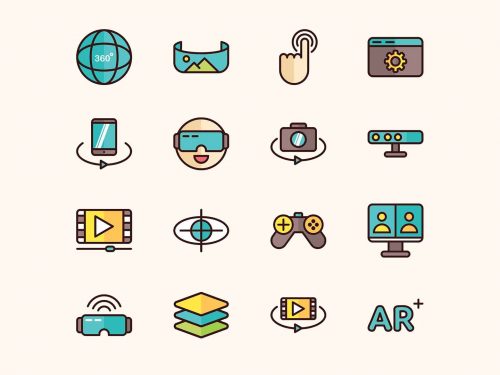 Free Virtual Reality Vector Icons