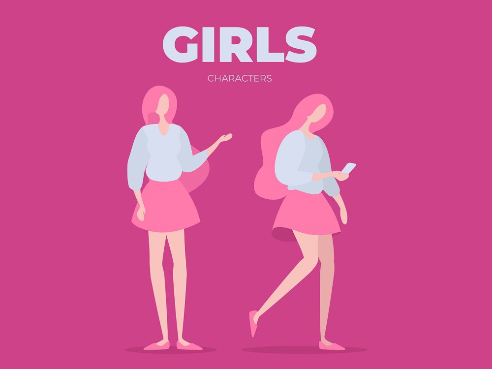 Girls Character Illustrations