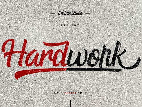Hardwork Bold Script Free Font