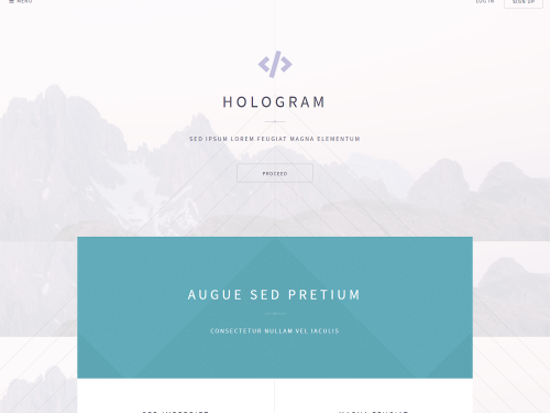 Hologram HTML Templates