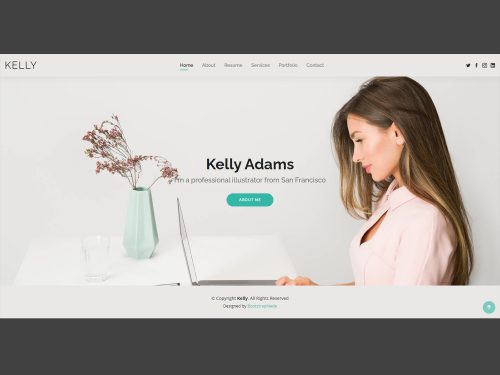 Kelly – Bootstrap CV Resume HTML Template