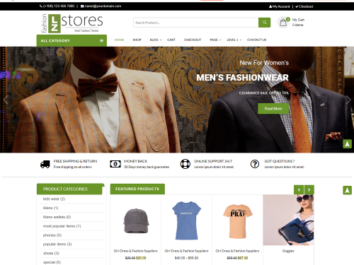LZ Fashion Ecommerce WordPress Theme