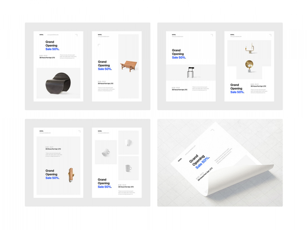 Minimalistic Poster Templates