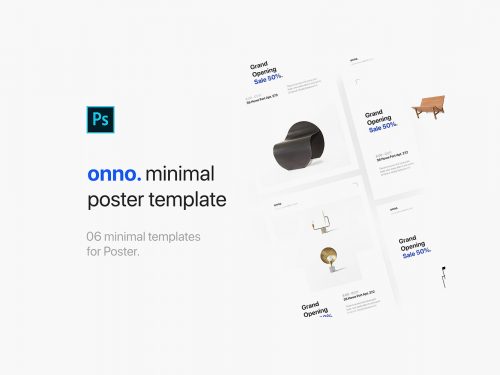 Minimalistic Poster Templates