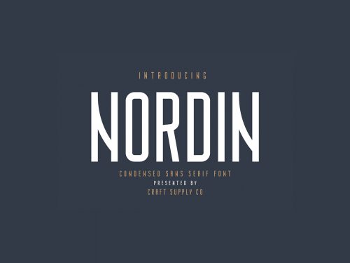 Nordin Sans Serif Free Font