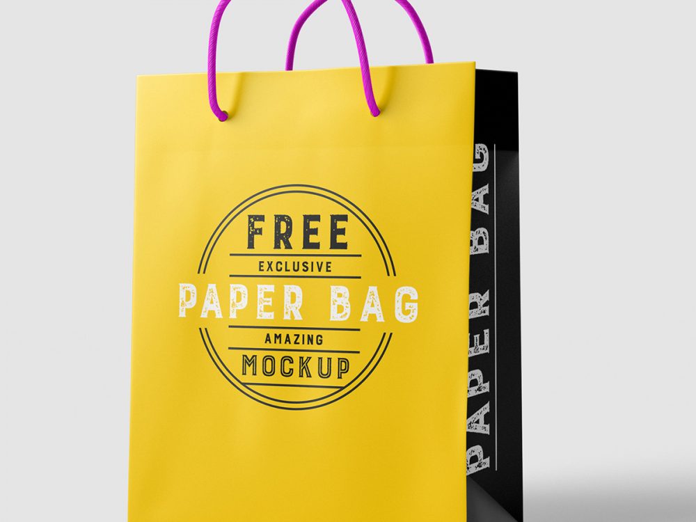 Paper Shopping Bag Mockup