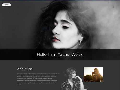Photographer Portfolio — Entertainment Website Template