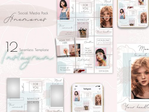 Puzzle Instagram Template PSD