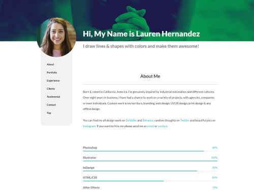 Rezyme CVResume HTML Template