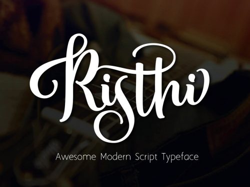 Risthi Script Free Demo Typeface