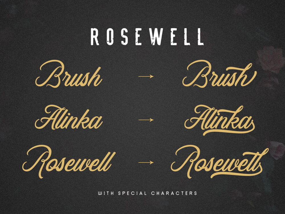 Rosewell Script Free Font