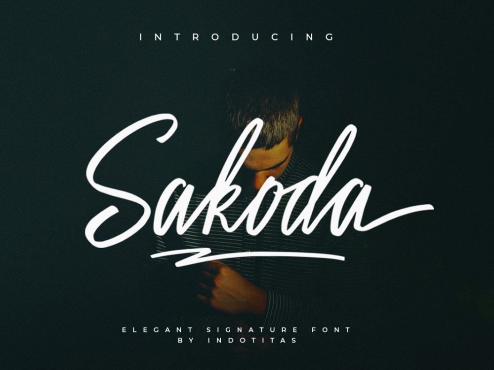 Sakoda Signature Script Free Font