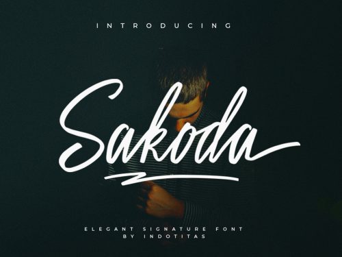 Sakoda Signature Script Free Font
