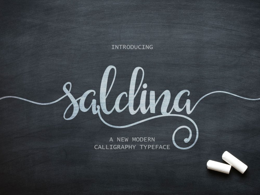 Saldina Free Font