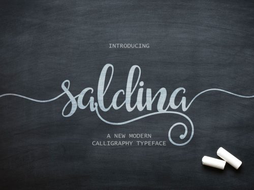 Saldina Free Font