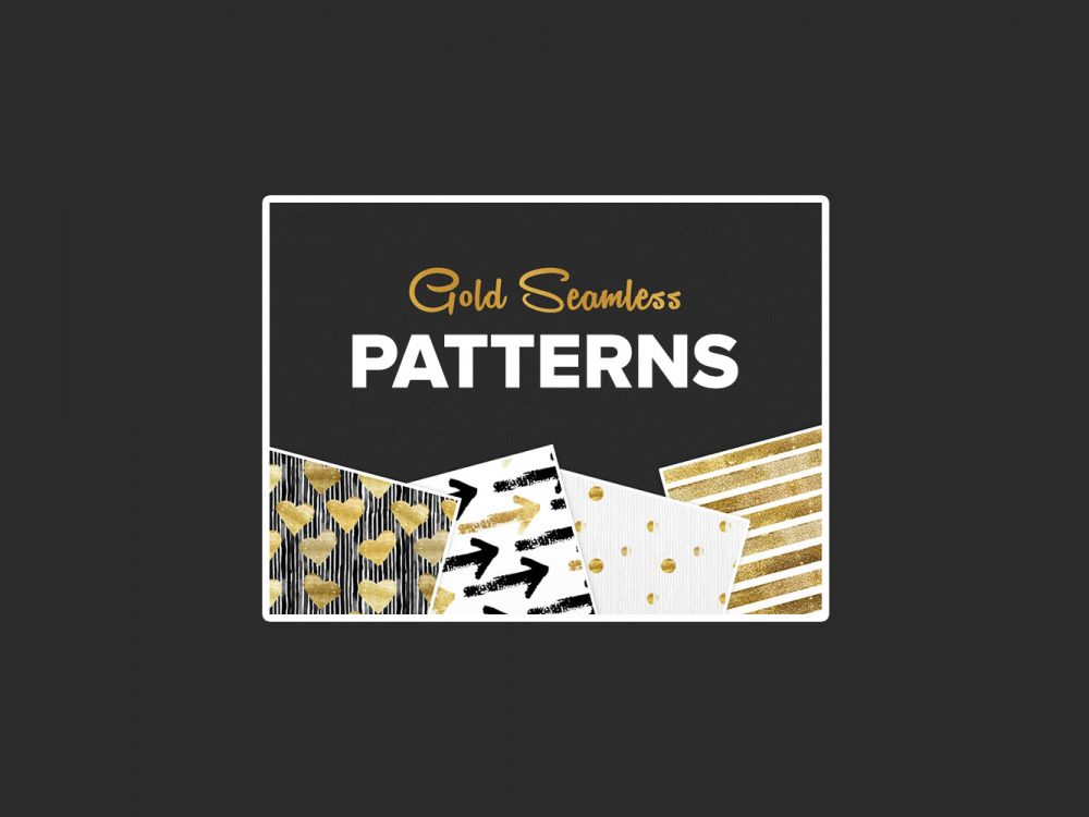 Seamless Gold Pattern Set