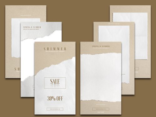 Shimmer – Free Instagram Stories Templates PSD