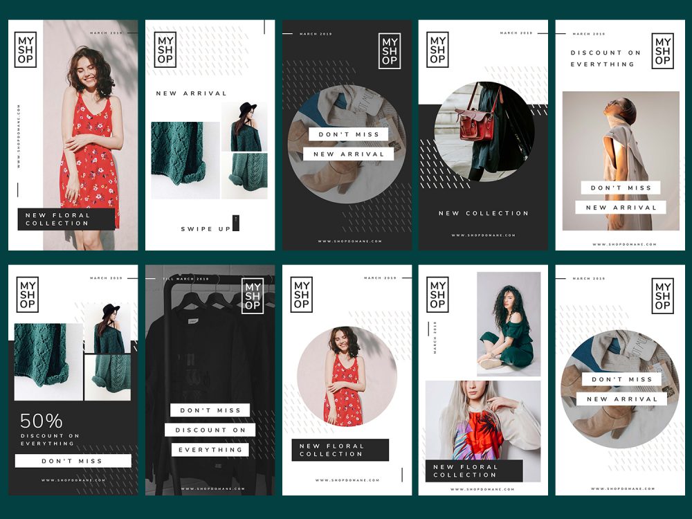 Shop Instagram Stories Templates