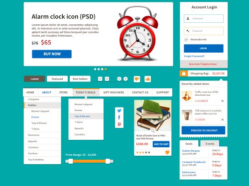 Simple E-Commerce UI Kit