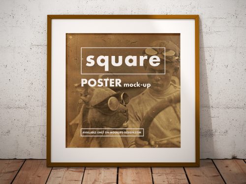 Square Poster Mockup
