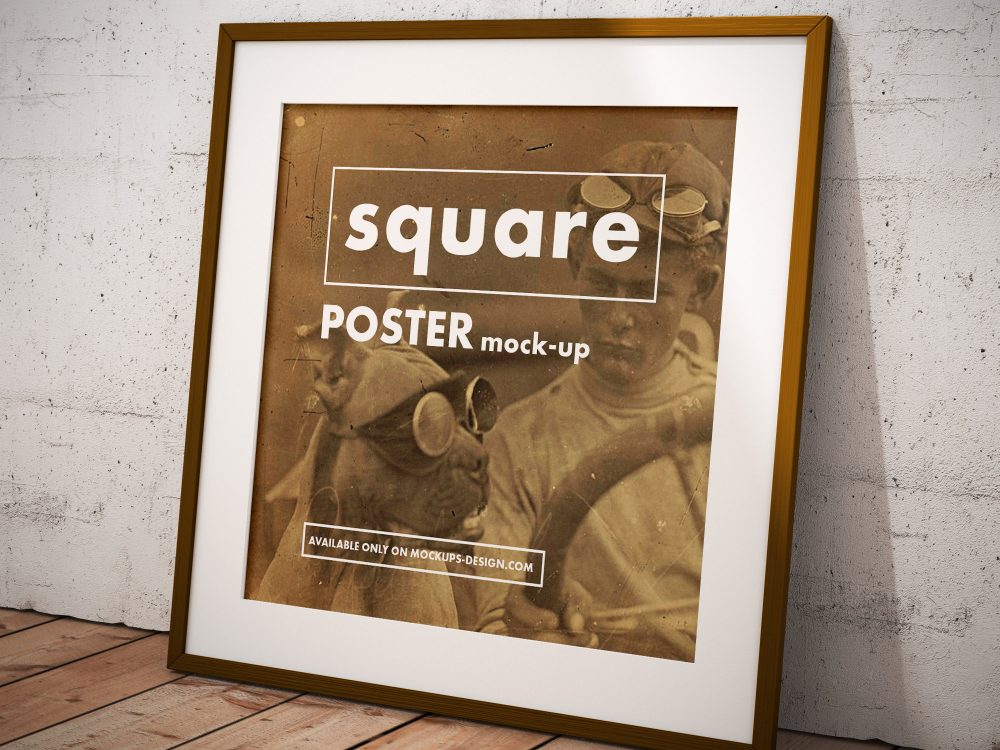 Square Poster Mockup