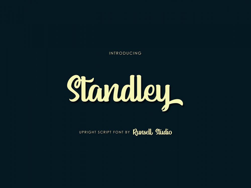 Standley Upright Script Font