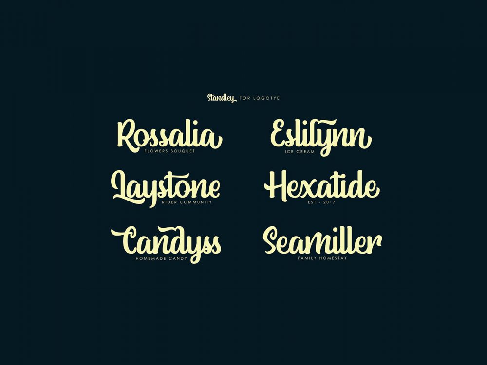 Standley Upright Script Font