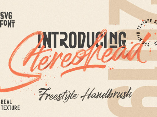 Stereohead Brush Lettering Font