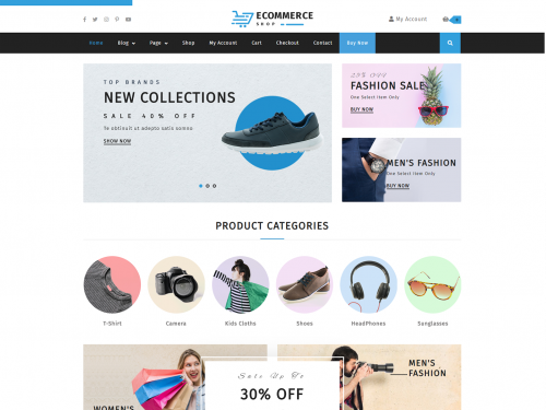 VW eCommerce Store WordPress Theme
