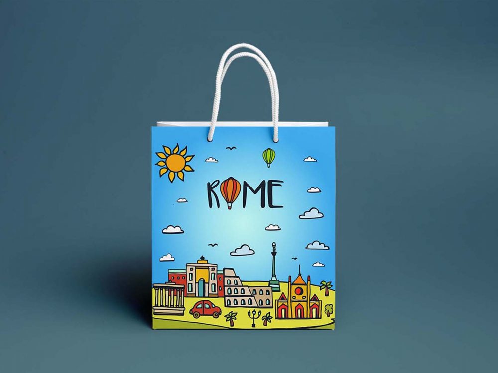Vector Illustration of Rome City