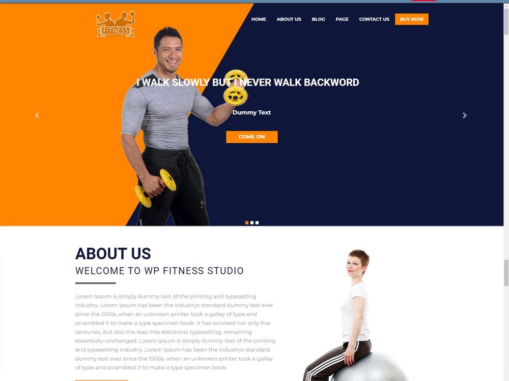 WP Fitness WordPress Theme