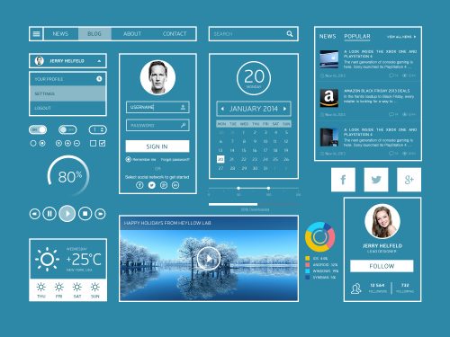 White Stripes UI Kit