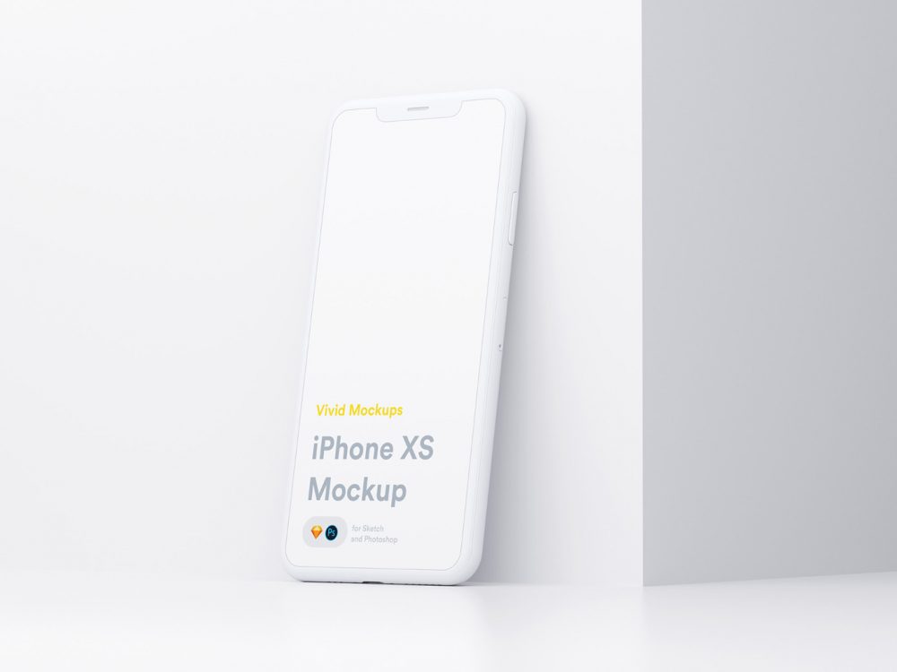 White iPhone Free Mockup