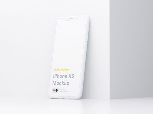 White iPhone Free Mockup