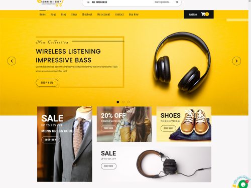 eCommerce Shop Free Wordpress Theme