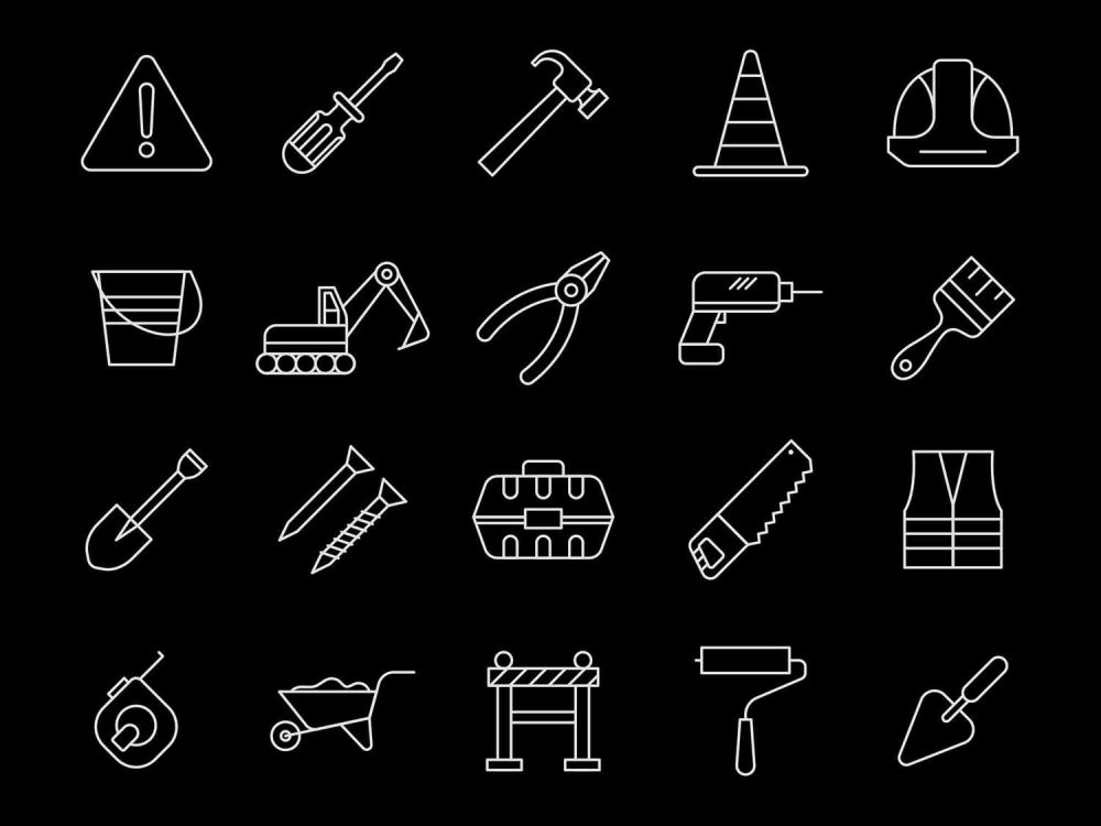 20 Free Construction Vector Icons