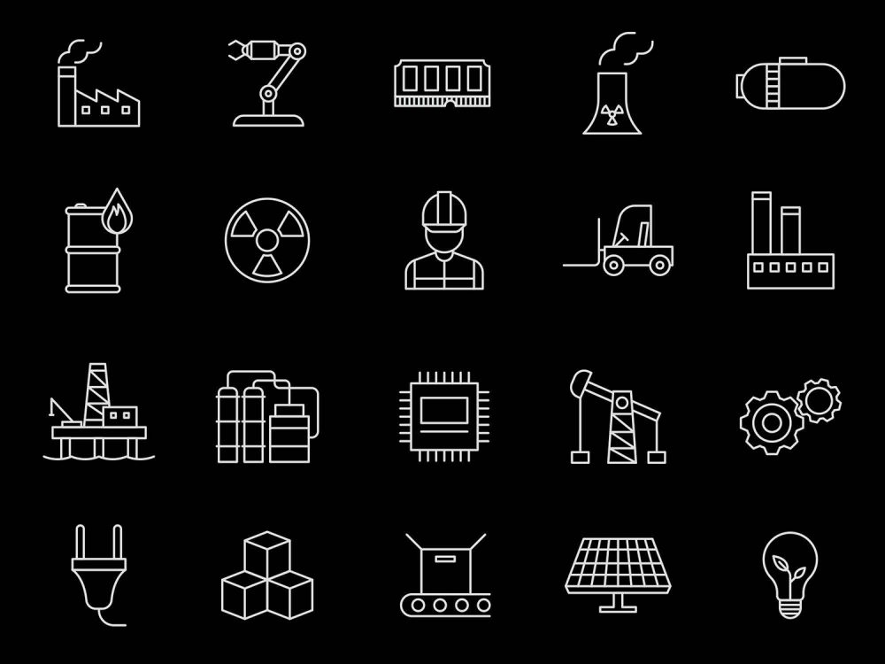 20 Free Industrial Vector Icons