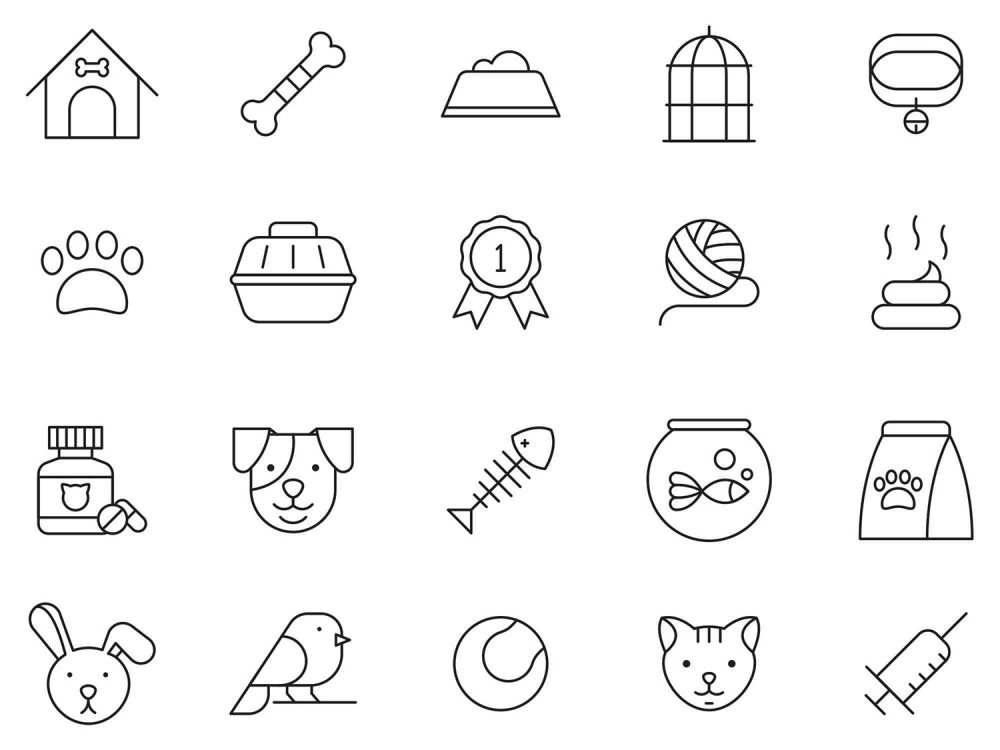 20 Free Pets Vector Icons